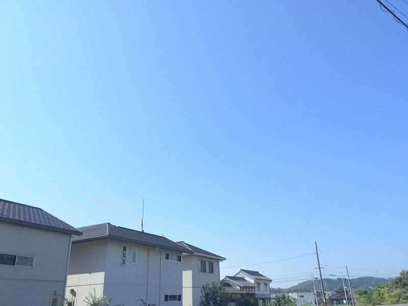 台風24号通過の倉敷の空