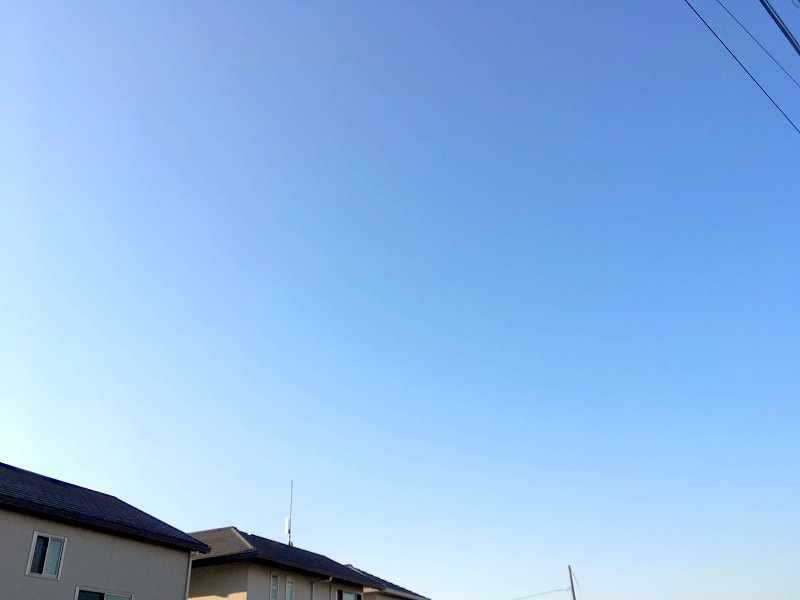 冬の寒い倉敷の空