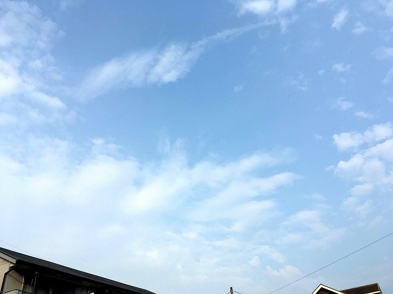 梅雨の中休みの倉敷の今日の空