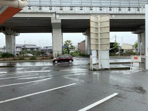 今日の雨の降る倉敷市