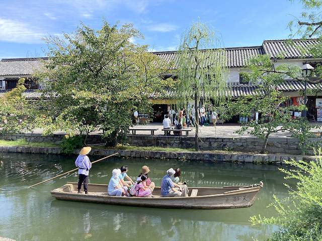 倉敷川の川船流し